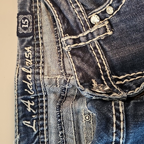 L.A. Idol Size 15 Straight Leg Jeans - Dark Blue - Picture 6 of 8